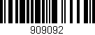 Código de barras (EAN, GTIN, SKU, ISBN): '909092'