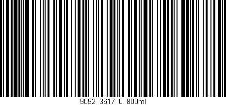 Código de barras (EAN, GTIN, SKU, ISBN): '9092_3617_0_800ml'