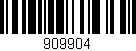 Código de barras (EAN, GTIN, SKU, ISBN): '909904'