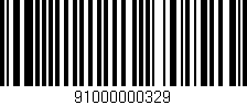 Código de barras (EAN, GTIN, SKU, ISBN): '91000000329'