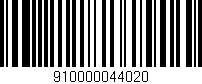 Código de barras (EAN, GTIN, SKU, ISBN): '910000044020'