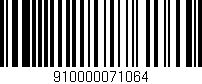 Código de barras (EAN, GTIN, SKU, ISBN): '910000071064'