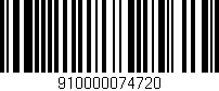 Código de barras (EAN, GTIN, SKU, ISBN): '910000074720'