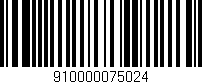 Código de barras (EAN, GTIN, SKU, ISBN): '910000075024'