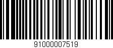 Código de barras (EAN, GTIN, SKU, ISBN): '91000007519'