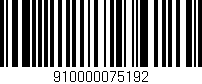 Código de barras (EAN, GTIN, SKU, ISBN): '910000075192'