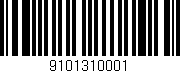 Código de barras (EAN, GTIN, SKU, ISBN): '9101310001'