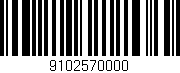 Código de barras (EAN, GTIN, SKU, ISBN): '9102570000'