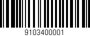 Código de barras (EAN, GTIN, SKU, ISBN): '9103400001'