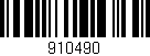 Código de barras (EAN, GTIN, SKU, ISBN): '910490'