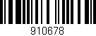 Código de barras (EAN, GTIN, SKU, ISBN): '910678'