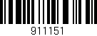 Código de barras (EAN, GTIN, SKU, ISBN): '911151'