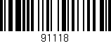 Código de barras (EAN, GTIN, SKU, ISBN): '91118'