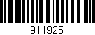 Código de barras (EAN, GTIN, SKU, ISBN): '911925'