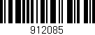Código de barras (EAN, GTIN, SKU, ISBN): '912085'