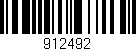 Código de barras (EAN, GTIN, SKU, ISBN): '912492'