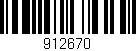 Código de barras (EAN, GTIN, SKU, ISBN): '912670'