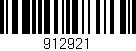 Código de barras (EAN, GTIN, SKU, ISBN): '912921'