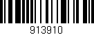 Código de barras (EAN, GTIN, SKU, ISBN): '913910'