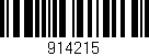 Código de barras (EAN, GTIN, SKU, ISBN): '914215'