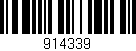 Código de barras (EAN, GTIN, SKU, ISBN): '914339'