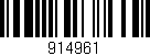 Código de barras (EAN, GTIN, SKU, ISBN): '914961'