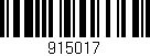 Código de barras (EAN, GTIN, SKU, ISBN): '915017'