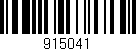 Código de barras (EAN, GTIN, SKU, ISBN): '915041'
