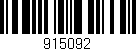 Código de barras (EAN, GTIN, SKU, ISBN): '915092'