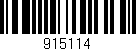 Código de barras (EAN, GTIN, SKU, ISBN): '915114'