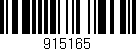 Código de barras (EAN, GTIN, SKU, ISBN): '915165'