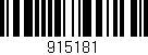 Código de barras (EAN, GTIN, SKU, ISBN): '915181'