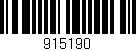 Código de barras (EAN, GTIN, SKU, ISBN): '915190'