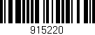 Código de barras (EAN, GTIN, SKU, ISBN): '915220'