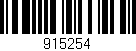 Código de barras (EAN, GTIN, SKU, ISBN): '915254'