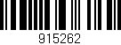 Código de barras (EAN, GTIN, SKU, ISBN): '915262'