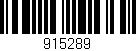Código de barras (EAN, GTIN, SKU, ISBN): '915289'
