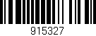 Código de barras (EAN, GTIN, SKU, ISBN): '915327'