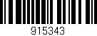 Código de barras (EAN, GTIN, SKU, ISBN): '915343'