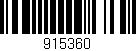Código de barras (EAN, GTIN, SKU, ISBN): '915360'