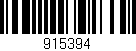 Código de barras (EAN, GTIN, SKU, ISBN): '915394'