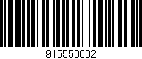 Código de barras (EAN, GTIN, SKU, ISBN): '915550002'