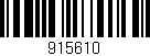 Código de barras (EAN, GTIN, SKU, ISBN): '915610'