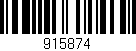 Código de barras (EAN, GTIN, SKU, ISBN): '915874'
