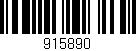Código de barras (EAN, GTIN, SKU, ISBN): '915890'