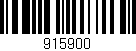 Código de barras (EAN, GTIN, SKU, ISBN): '915900'
