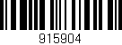 Código de barras (EAN, GTIN, SKU, ISBN): '915904'