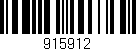 Código de barras (EAN, GTIN, SKU, ISBN): '915912'