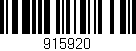 Código de barras (EAN, GTIN, SKU, ISBN): '915920'