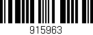 Código de barras (EAN, GTIN, SKU, ISBN): '915963'